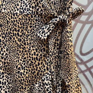 Leopard Print Wrap Dress