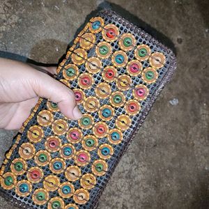 Handmade Beaded Clutch From Goa