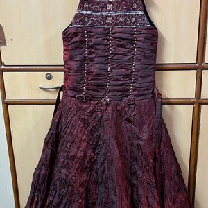 Maroon Midi For Small Girls