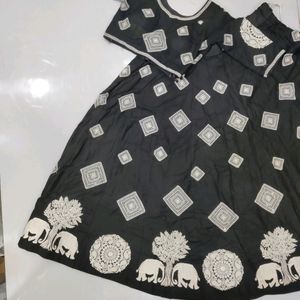 B/W Chaniya Choli Set