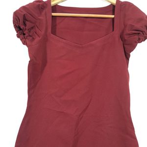 Maroon Western Dress (Women's)