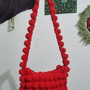 Cute Pop Corn Crochet Handbag