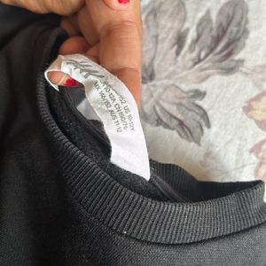 H&M Black Bag Detailing Sweatshirt For Kids Girls