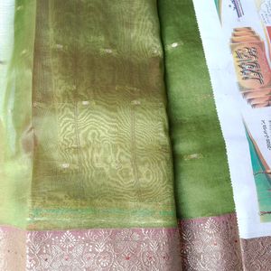 Embroidery Pattu Saree