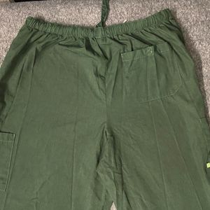 Green Baggy Cargo Men