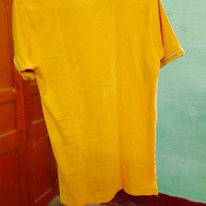 Yellow Half T-shirt M Size