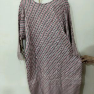 Pink Grey Kurti