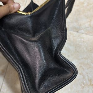 Thrifted Leather Hand Purse