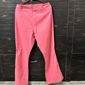 Forever-21 Bootcut Coral Pink Pants