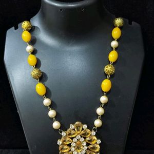 YELLOW NECKLACE SET