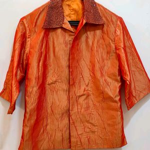 Unisex Indo-Western Ethnic Shirt/Jacket🧡🔥