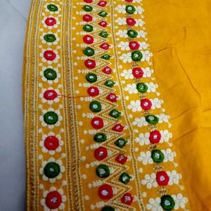 Golden Yellow Colour Kurti For Girls