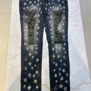 Denim Damaged Jean 32 Waist