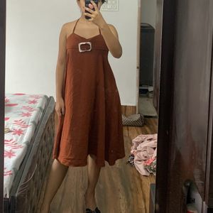 Brown Party Dress