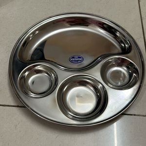 NEW STEEL LUNCH PLATE