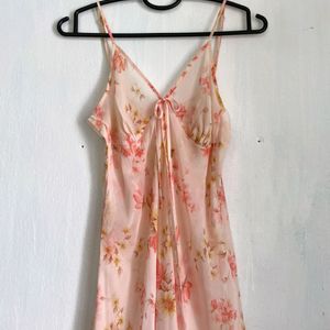 Floral Trim Dress