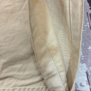 BERSHKA STRAIGHT FIT BEIGE CARGO