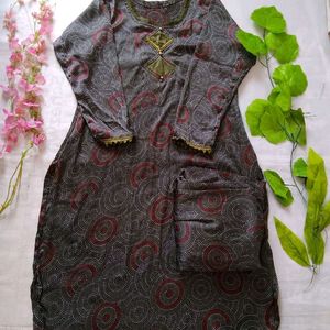 Kurti Patiya Set