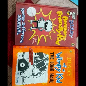 2 Books Diary Of A Wimpy Kid (Hardcover Book)