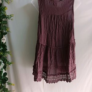 Knox Rose Purple Velvet & Lace Dress