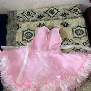 Light Pink Beautiful Dress For Baby Girl