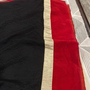 Velvet Ethnic Wear Red And Black+ Combo Of 2 Pants