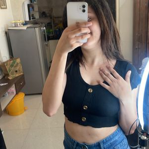 Black Crop Top