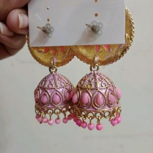 Pink 💕 Jhumka