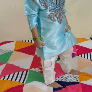 3 Piece Kids Wedding Wear Sherwani Set