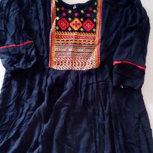 Black Nyra Cut Kurti From Be Exclusive