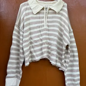 Korean Collared Asymmetrical Sweater