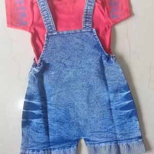 Dungree Dress For Kids