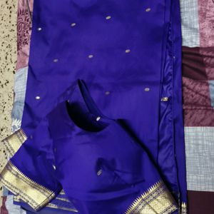 Dark Purple Silk Saree