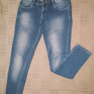 Cropped Slim Fit Denim