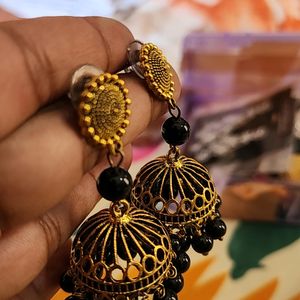 Oxidized Jhumkas