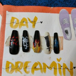 Black Clover Anime Inspired Nail