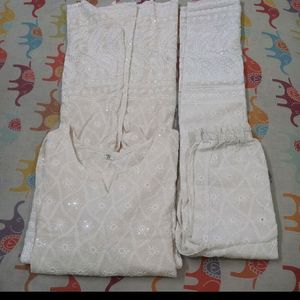 100%pure Cotton Full Embroidery Worked Kurti