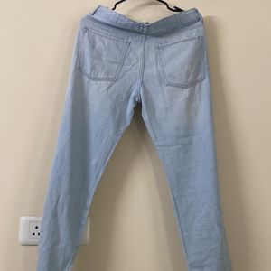 High Waist Forever 21 Tattered Jeans