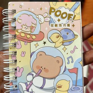 Diary Note Book Sticker Combo