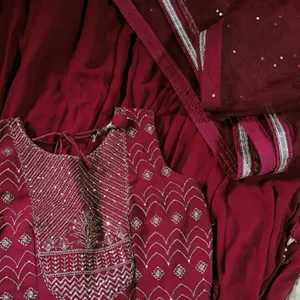 Burgundy Lehenga Choli