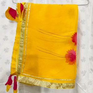 Yellow Handpainted Suit Set S