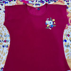 Maroon Top - Size S