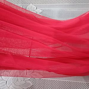 Pretty Hot Pink Net Dupatta