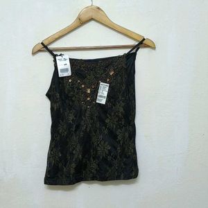 Trendy New Gold And Black Top For Women