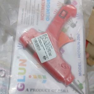 Glun Hotmelt Glue Gun With 9 Glitter Glue Sticks