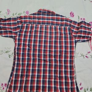 Red And Blue Checked Shirt