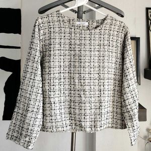 Korean Tweed Top/ Blouse