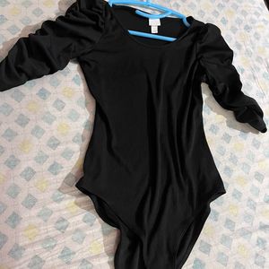 H&M Black Tops Body Suit