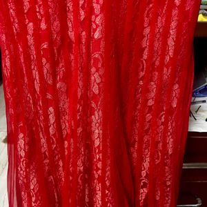 Red Georgette Kurta Set