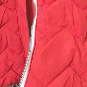 Red Long Jacket For Girls